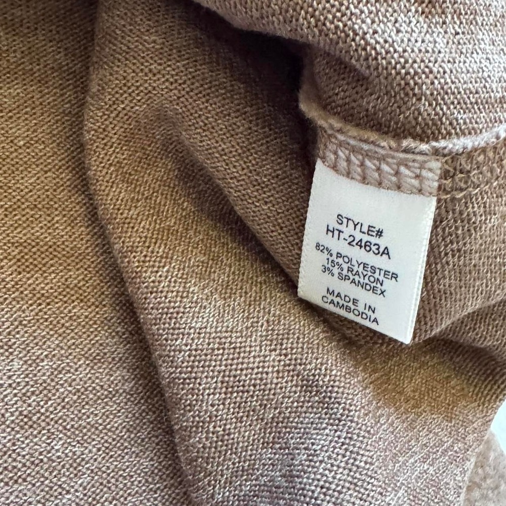 Zenana basic pullover sweater womens M  capsule quiet luxury parisian neutral - Picture 5 of 8